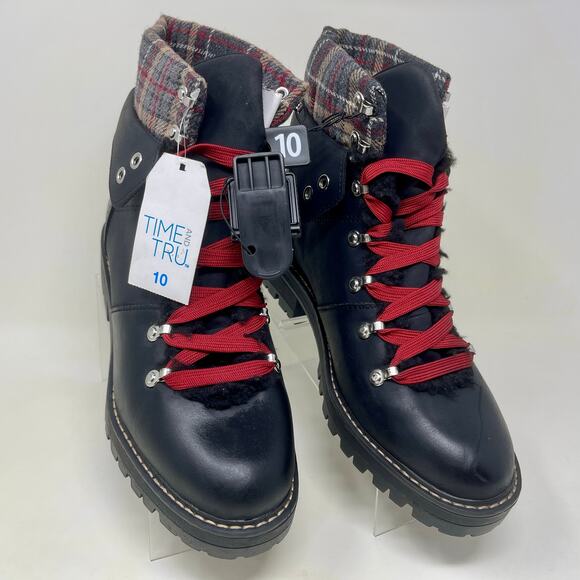 Time and Tru Cozy Mountain Hiking Boots New with Tags Womens Sz 10 83.9=S1494 - Picture 1 of 7